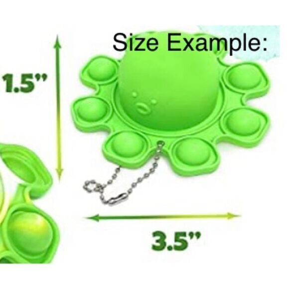 ☀️3/$12☀️ Purple Reversible Octopus Bubble Pop Stress Relief Fidget Toy - Picture 3 of 6